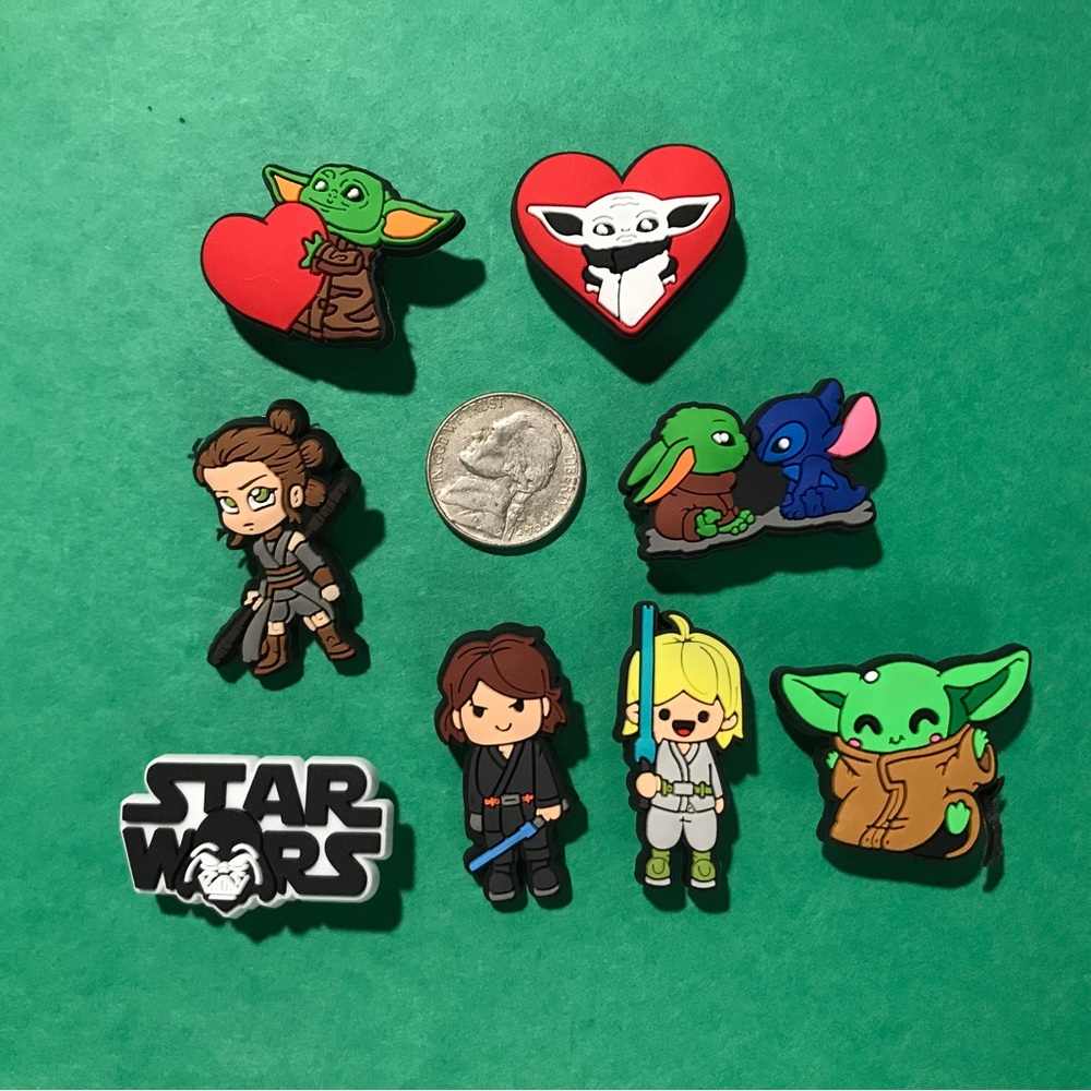 STAR WARS CROC CHARMS 8 pcs